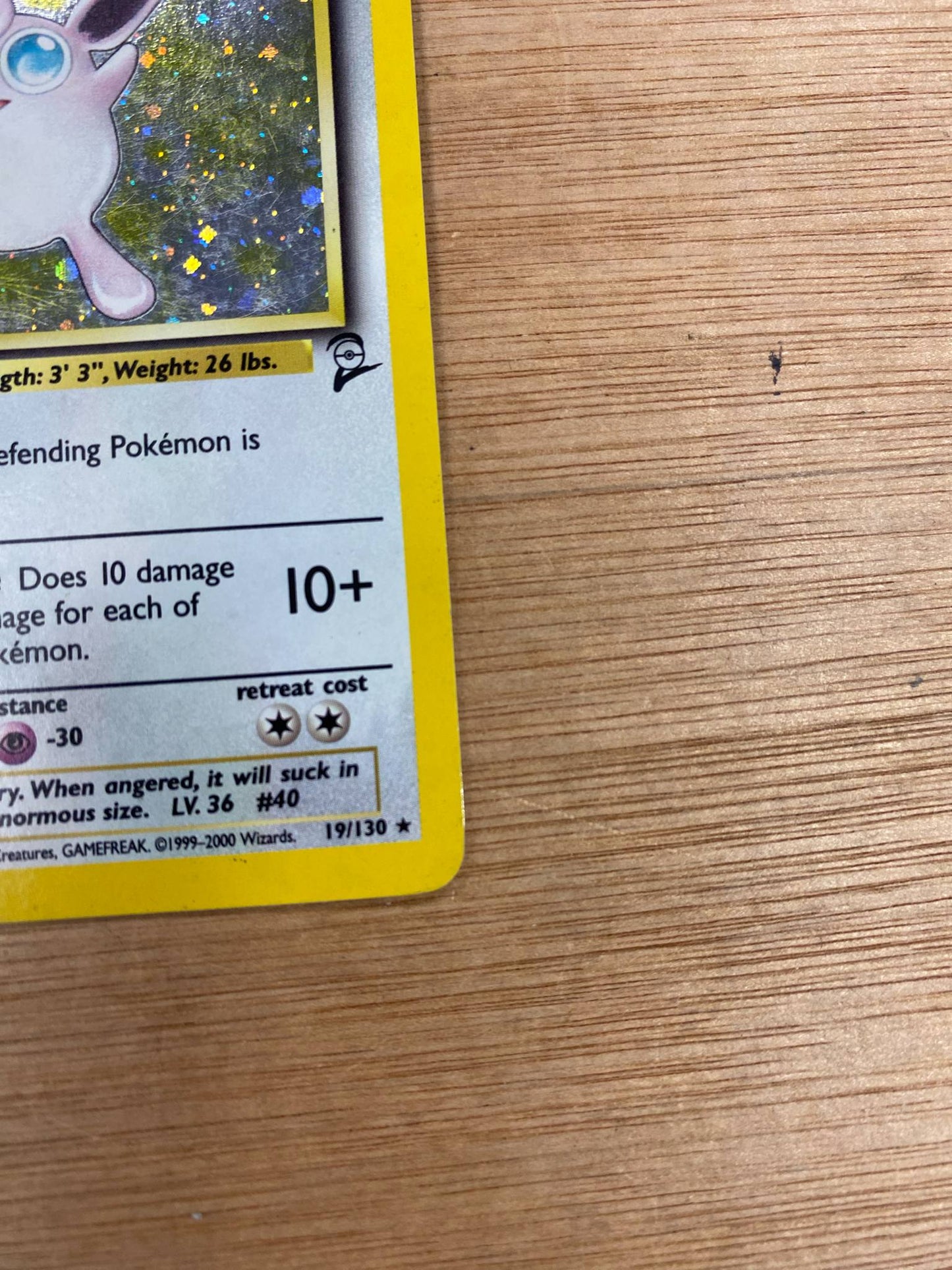 Wigglytuff Holo 19/130 Base Set 2 Single Pokémon Card