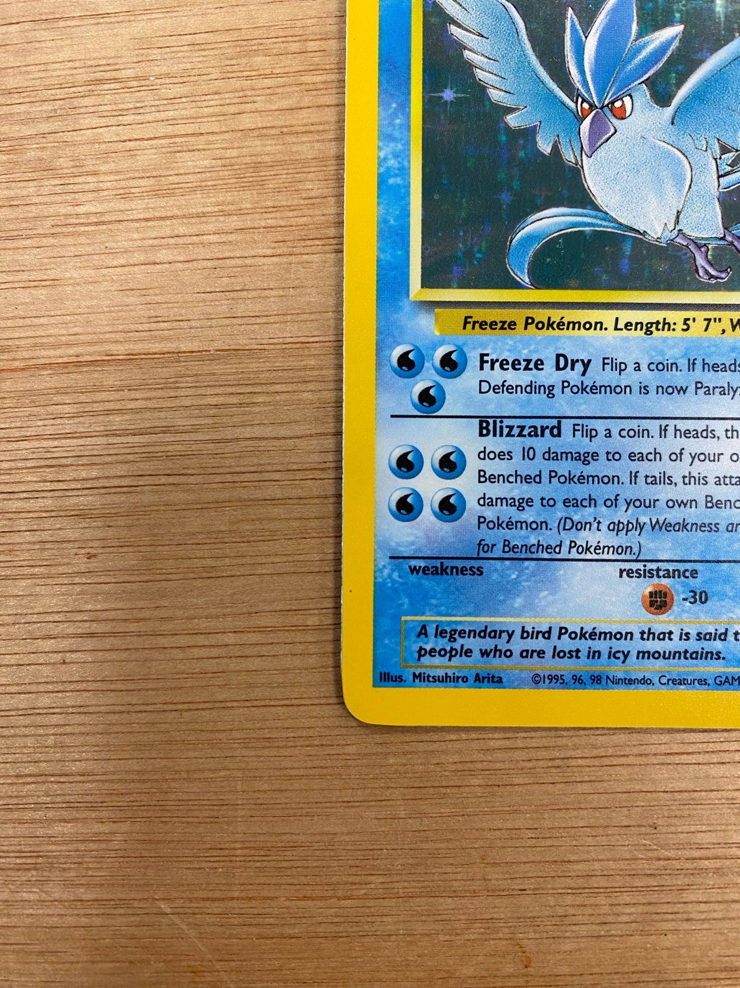 Articuno Holo 2/62 Fossil Single Pokémon Card
