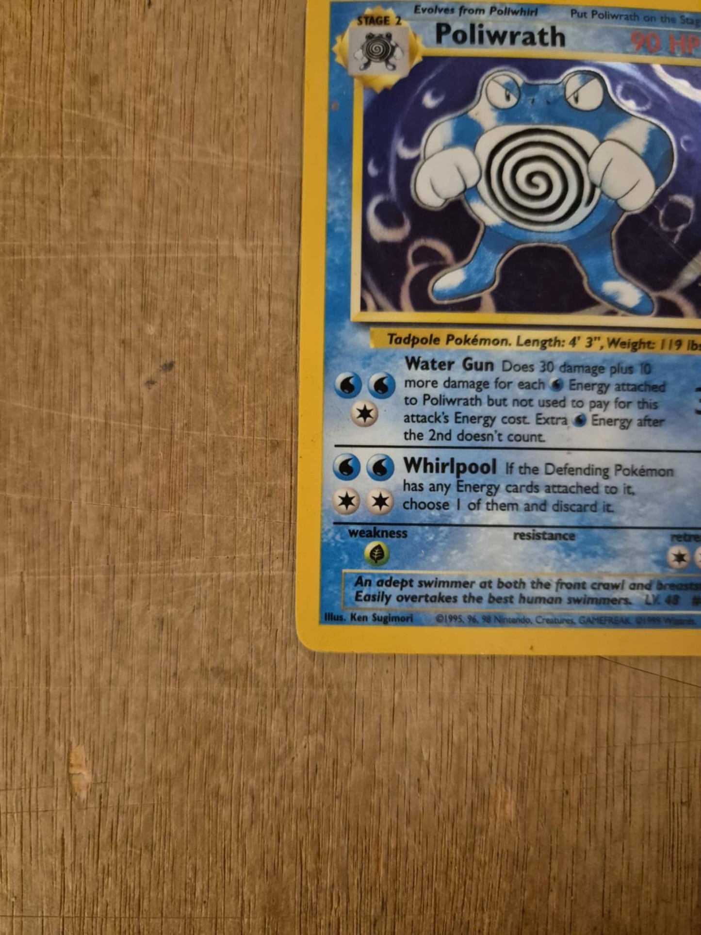 Poliwrath Holo 13/102 Base Set Single Pokémon Card
