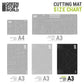 Black Cutting Mat A3