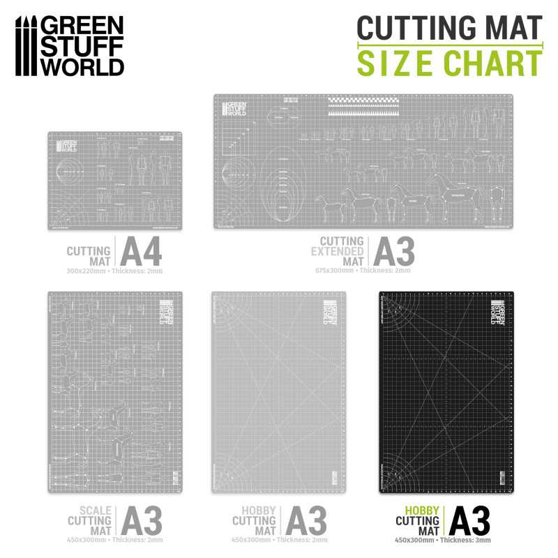 Black Cutting Mat A3