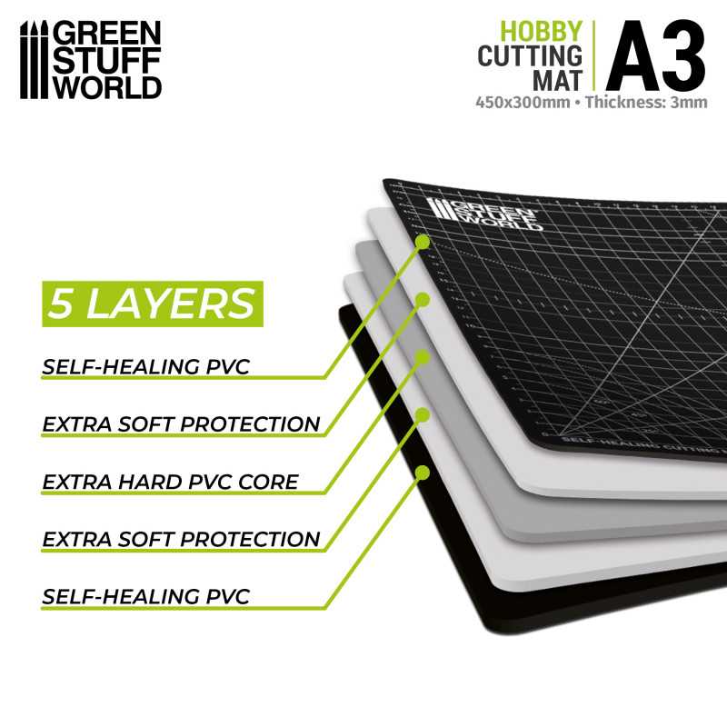 Black Cutting Mat A3