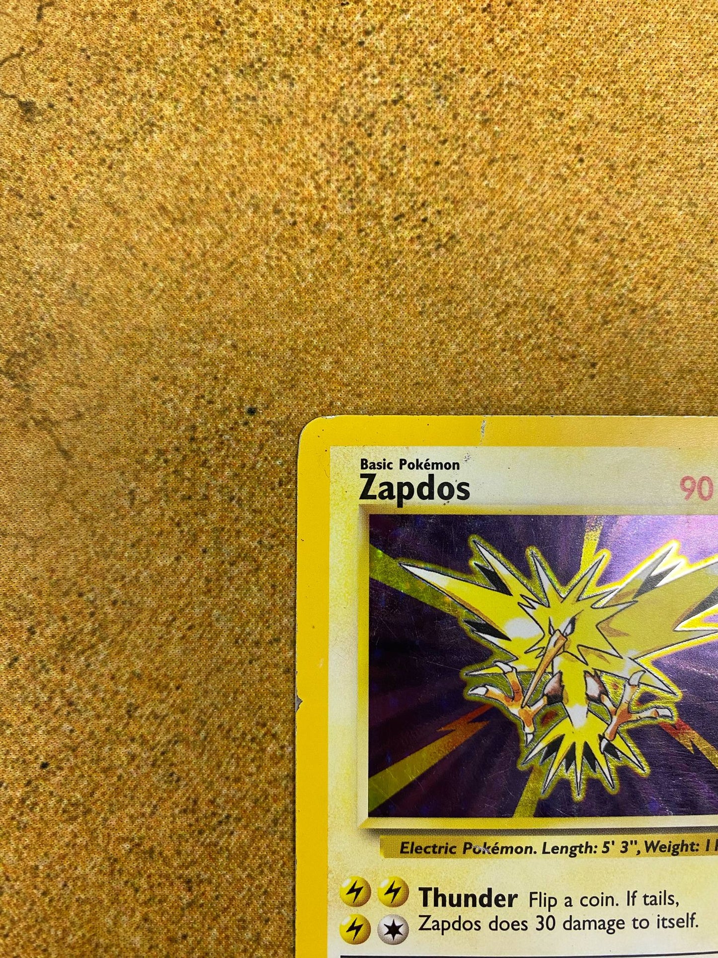 Zapdos Holo 16/102 Base Set Single Pokémon Card