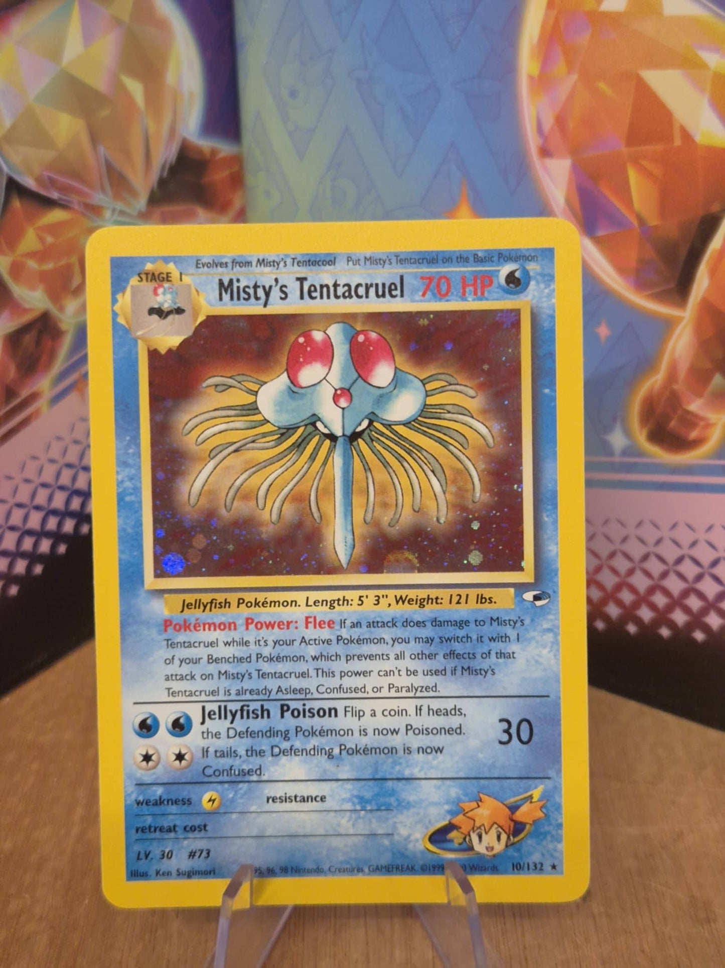 Misty's Tentacruel Holo 10/132 Gym Heroes Single Pokémon Card