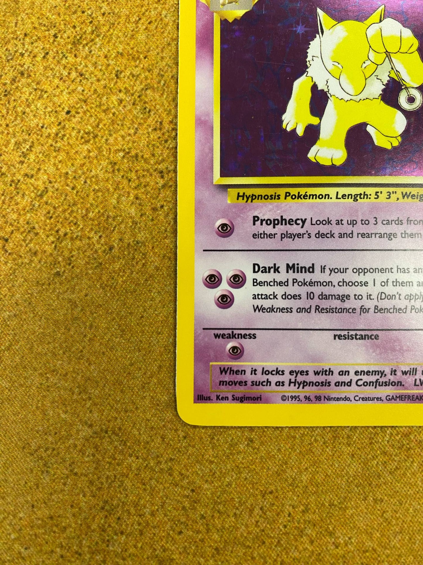 Hypno Holo 8/62 Fossil Single Pokémon Card