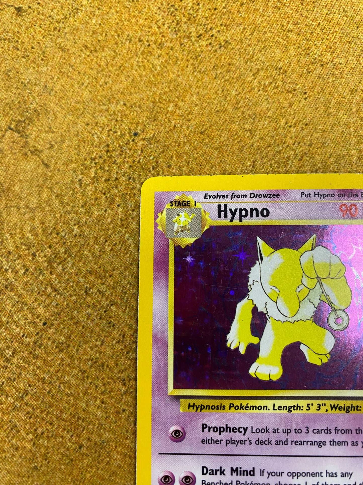 Hypno Holo 8/62 Fossil Single Pokémon Card