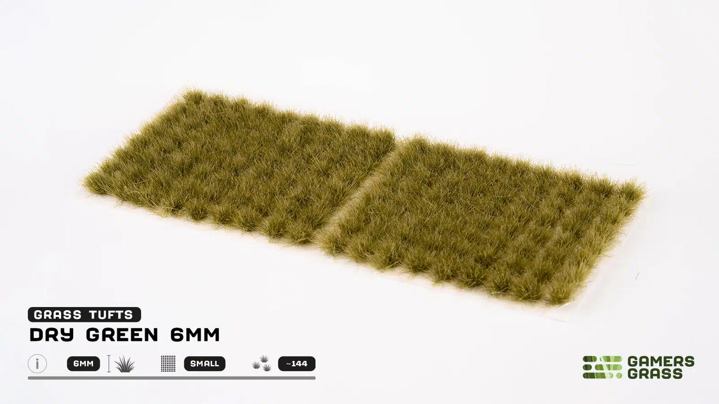 Dry Green Tufts 6mm - Small