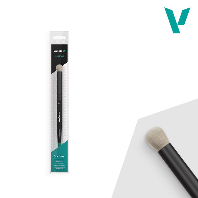 Vallejo Brushes - Dry Brush Size Medium