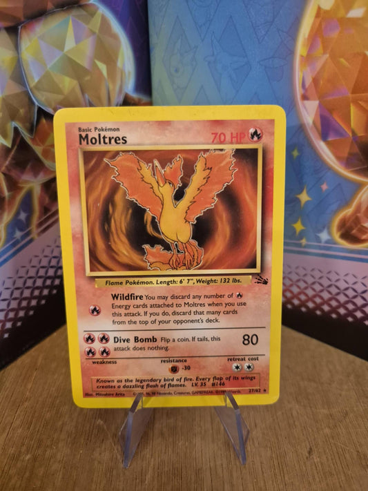 Moltres 27/62 Fossil Single Pokémon Card