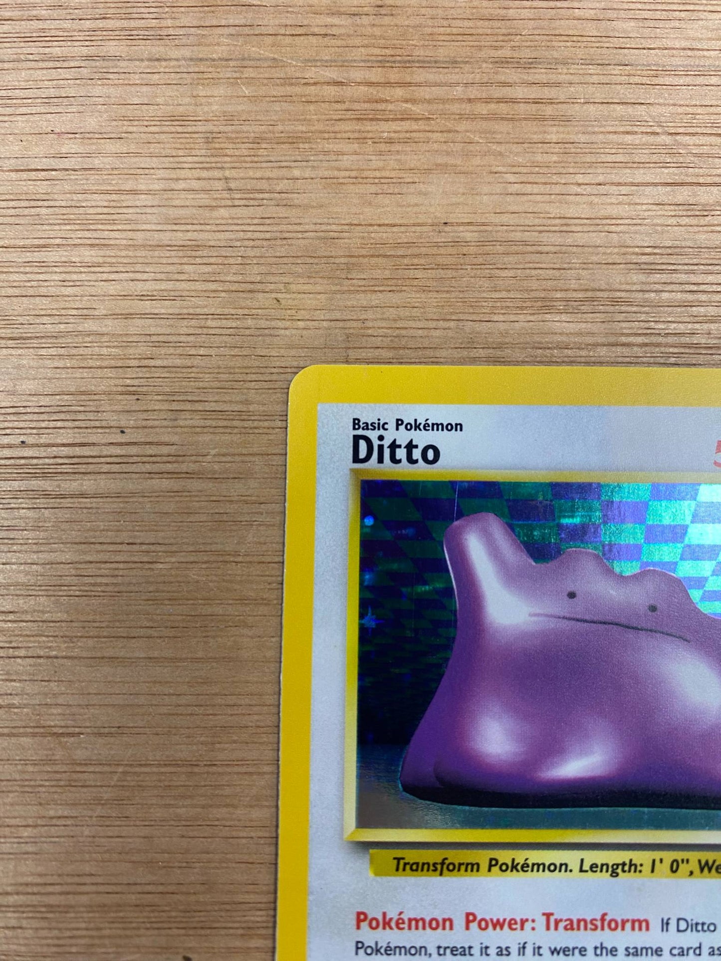 Ditto Holo 3/62 Fossil Single Pokémon Card