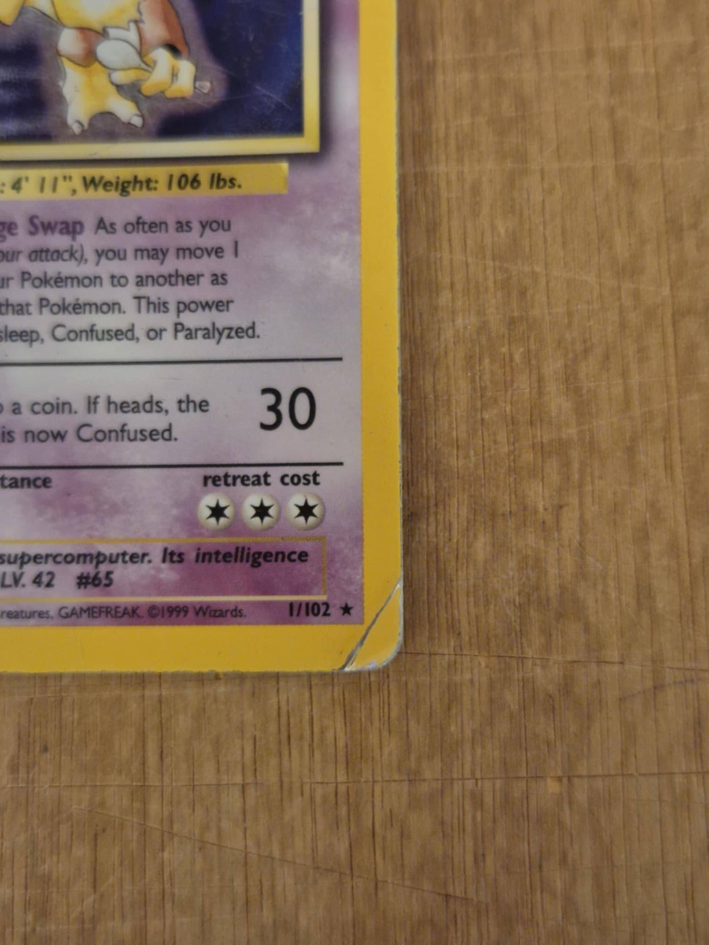 Alakazam Holo 1/102 Base Set Single Pokémon Card
