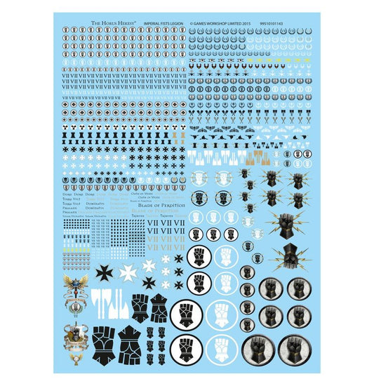 Imperial Fists Transfer Sheet