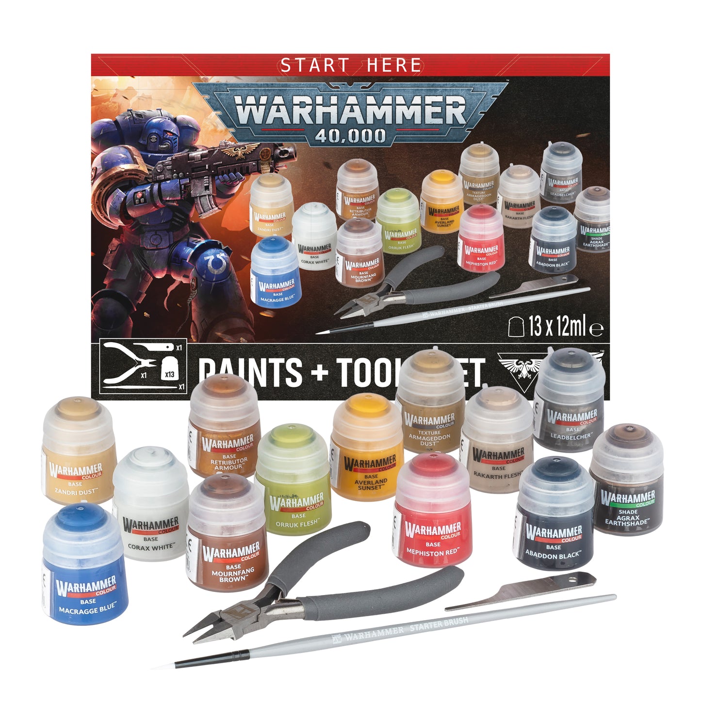 Warhammer 40,000 - Paint & Tools Set