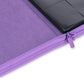 12 Pocket Exo Tec Zip Binder - Just Purple