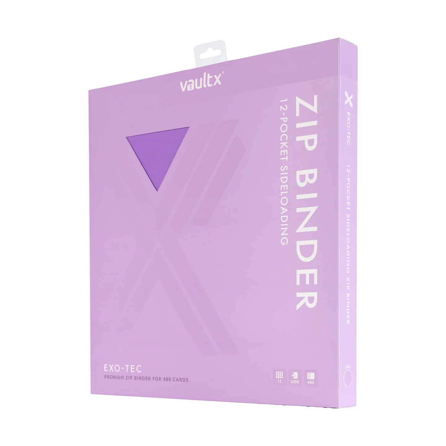 12 Pocket Exo Tec Zip Binder - Just Purple