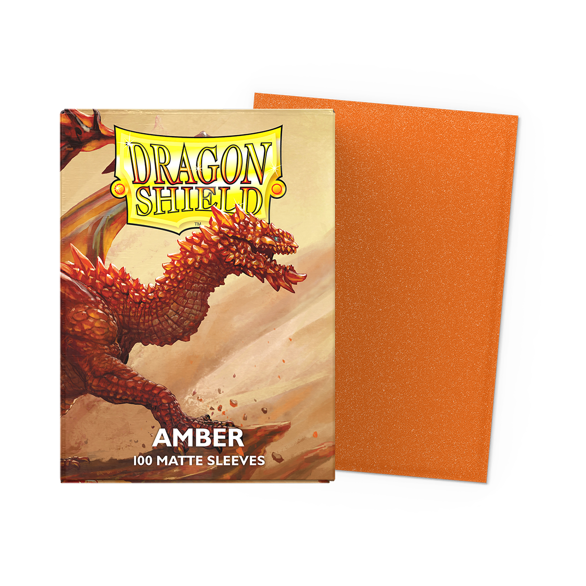 Dragon Shield Amber Matte Sleeves - Standard Size (100)