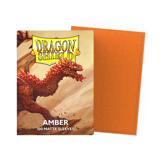 Dragon Shield Amber Matte Sleeves - Standard Size (100)