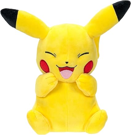Pokémon Plush -  Smiling Pikachu / Closed Eyes