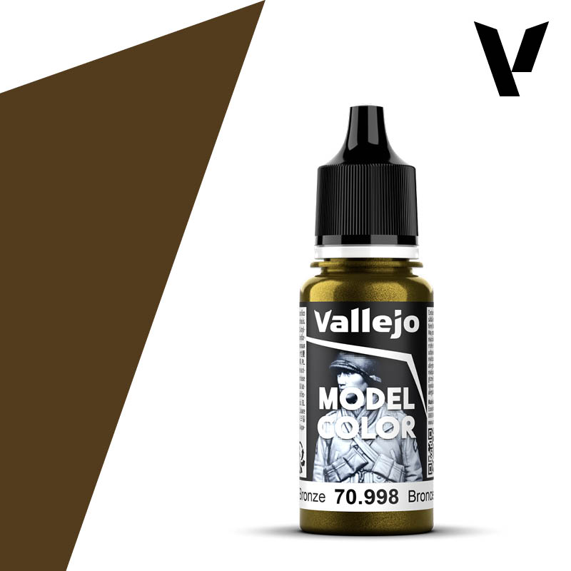 Vallejo Model Color 998 17ml Bronze Metallic Acrylic Paint