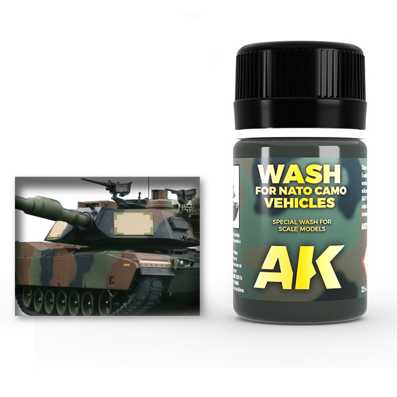AK Weathering Paints - Wash For NATO Tanks