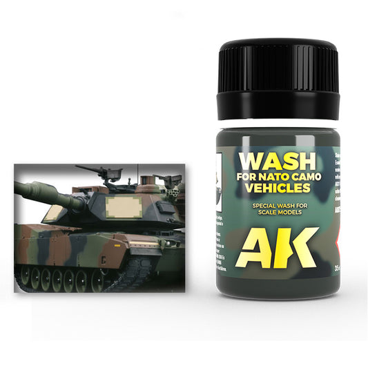 AK Weathering Paints - Wash For NATO Tanks