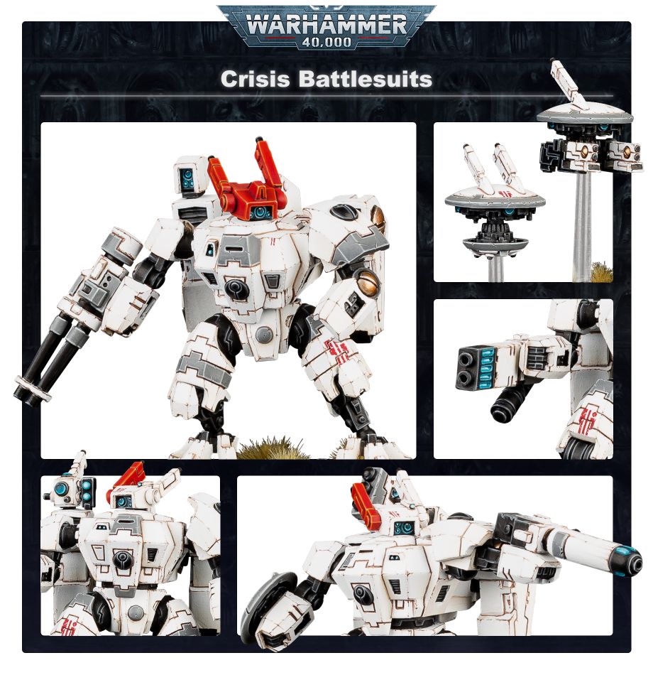 T'au XV8 Crisis Battlesuit Team