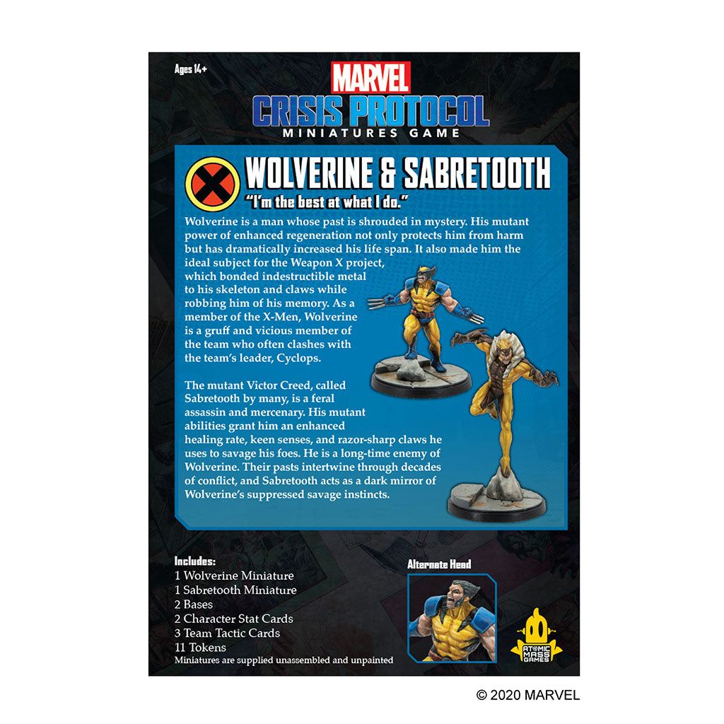 Wolverine and Sabretooth: Marvel Crisis Protocol